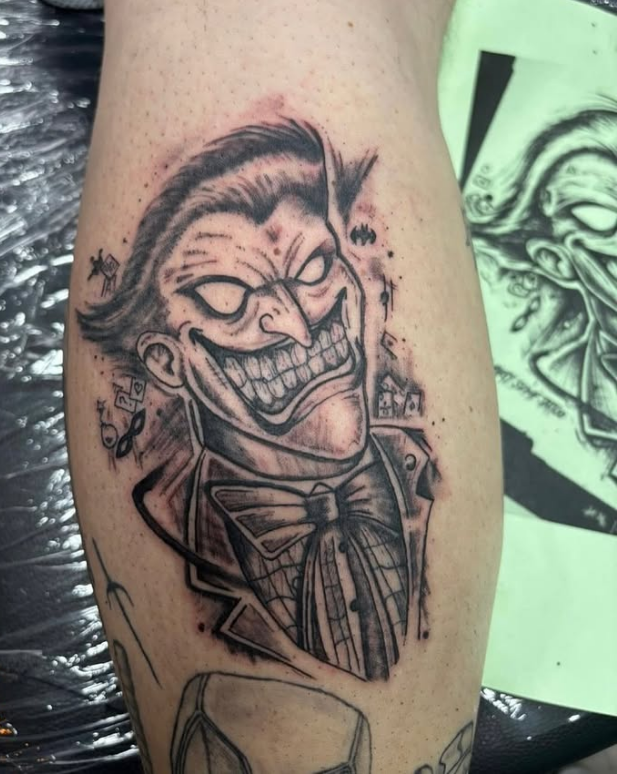 Illustratives Joker Tattoo